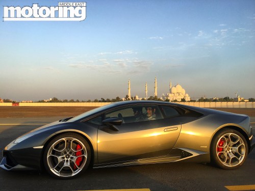 Lamborghini Huracan on Abu Dhabi Runway