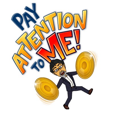 Pay attention to me Bitstrips Bitmoji