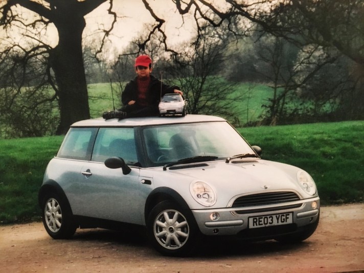 My son Junaid with a Mini and a mini-Mini