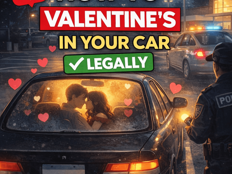 Can You Get Intimate in Your Car on Valentine’s Day…&nbsp;Legally?